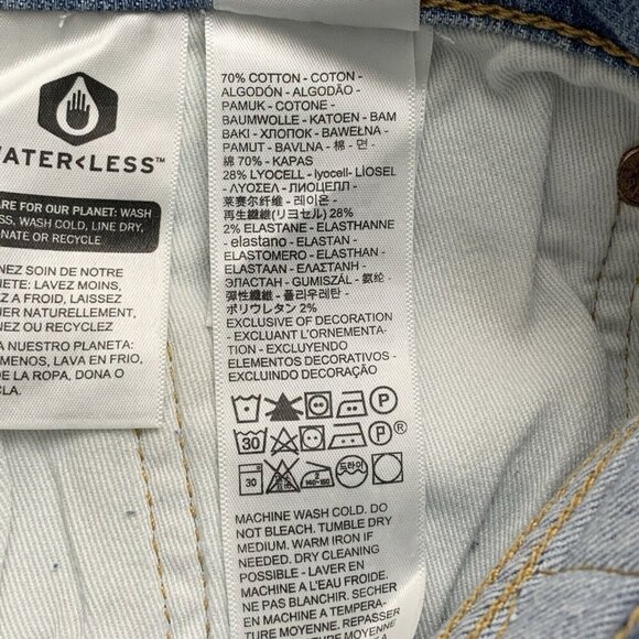 Levis 514 Jeans Mens 32x30 Straight Blue Light Wash Denim Stretch Casual Flex - Picture 11 of 13